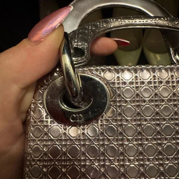 XXX SOLD XXX
LIMITEDEDITION 
LadyDiorMicro CannageMetallicPink - Picture 11 of 14